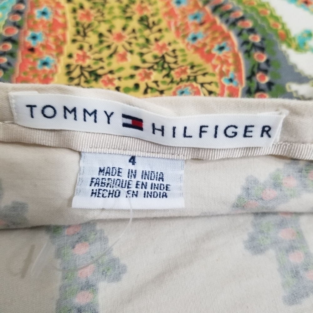 Tommy Hilfiger Paisley Art Deco Pencil A-Line Skirt Multi-Color Size 4 - Picture 8 of 13
